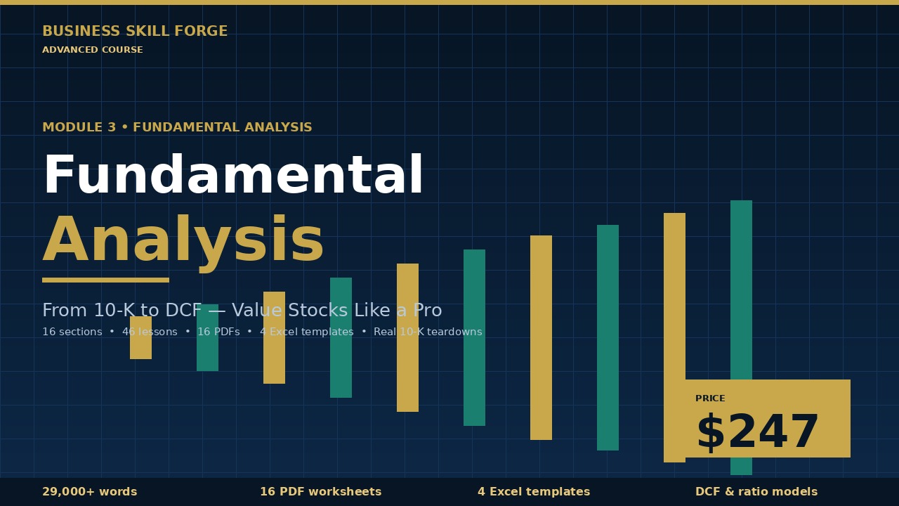 Stock Market Mastery — Fundamental Analysis (Module 3)