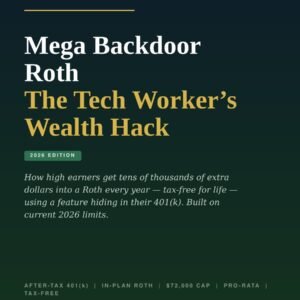 Cover of Mega Backdoor Roth The Tech Worker's Wealth Hack 2026 Edition by Business Skill Forge