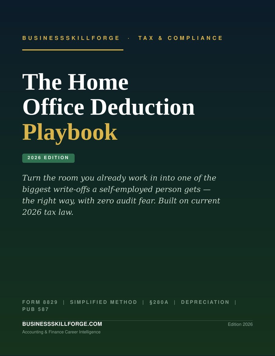 Cover of The Home Office Deduction Playbook 2026 Edition by Business Skill Forge