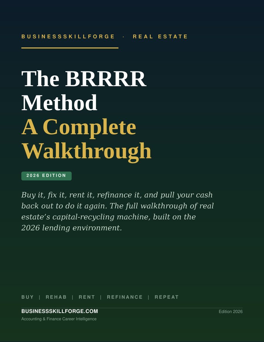 Cover of The BRRRR Method A Complete Walkthrough 2026 Edition by Business Skill Forge