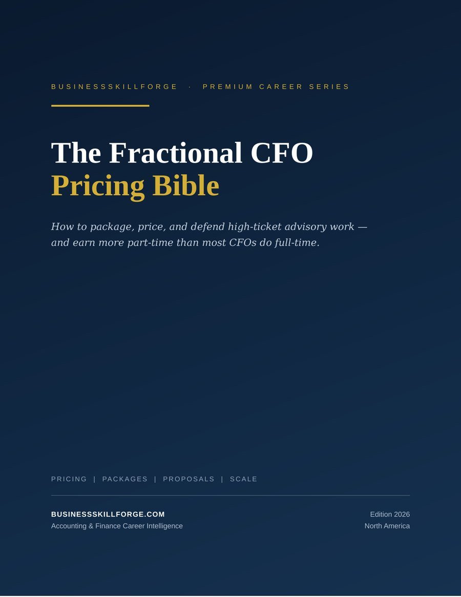 Cover of The Fractional CFO Pricing Bible by Business Skill Forge