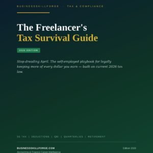 Cover of The Freelancer's Tax Survival Guide 2026 Edition by Business Skill Forge
