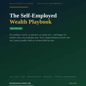 Cover of The Self-Employed Wealth Playbook 2026 Edition by Business Skill Forge