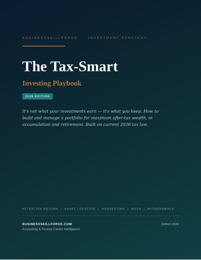 Cover of The Tax-Smart Investing Playbook 2026 Edition by Business Skill Forge