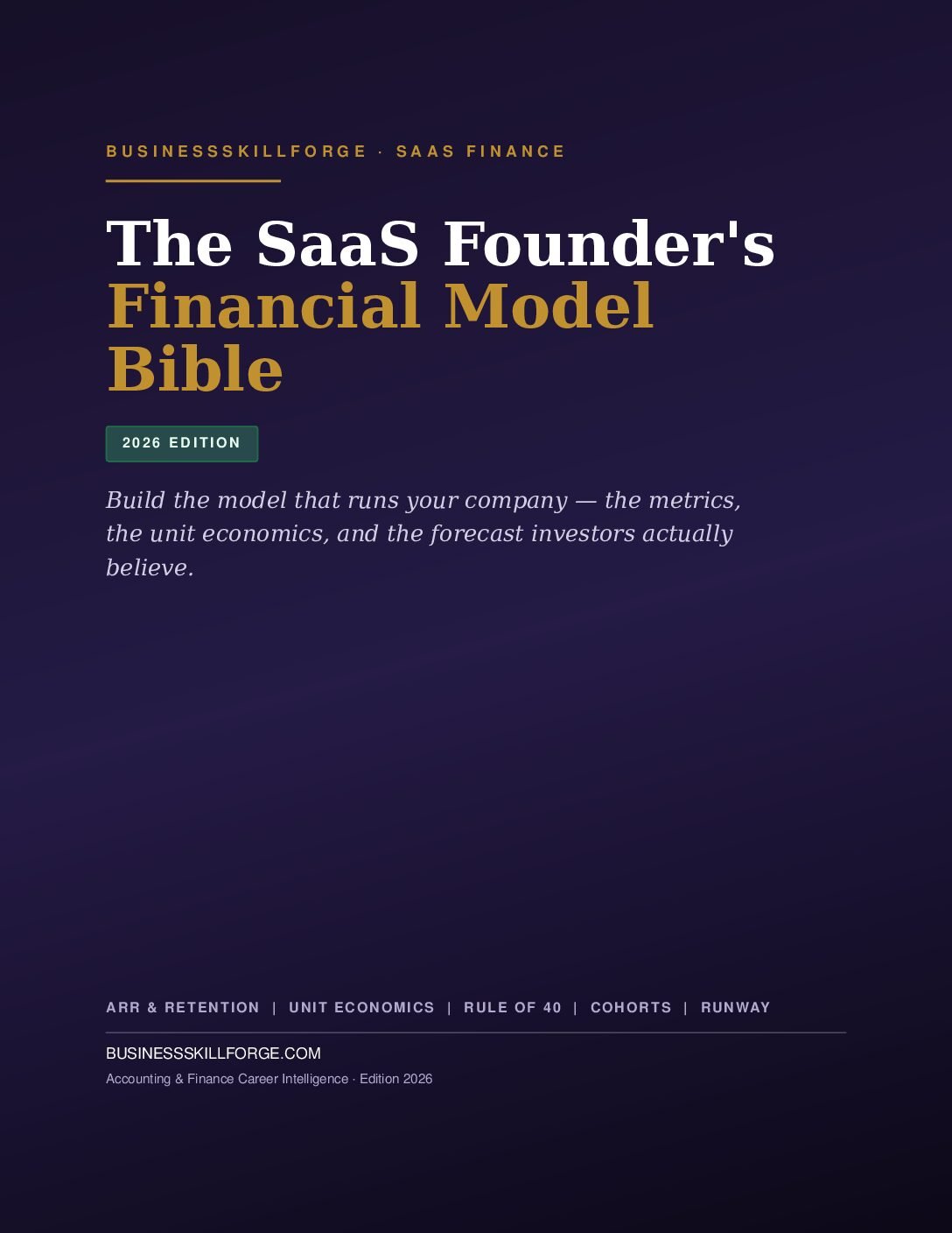 The SaaS Founder's Financial Model Bible