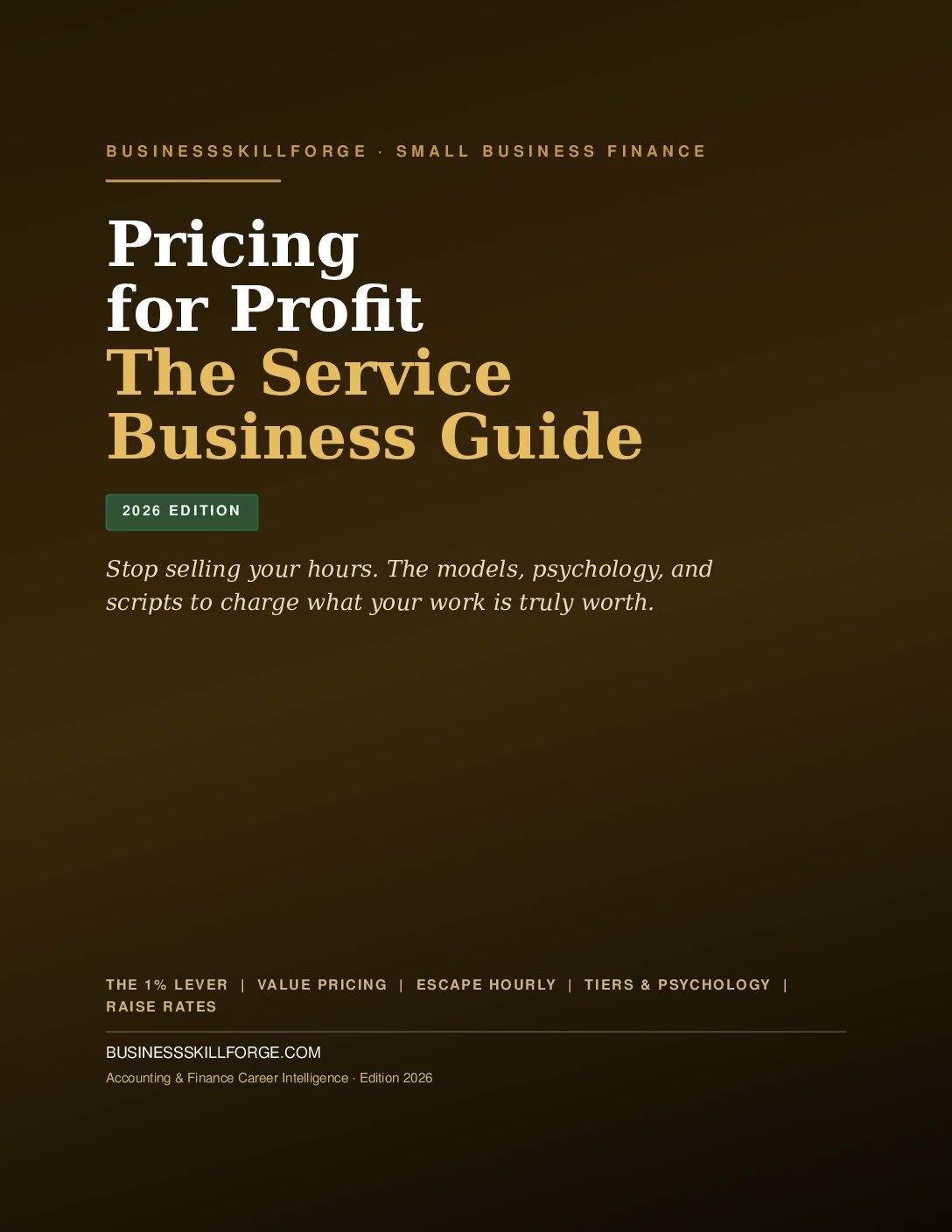 Pricing for Profit: The Service Business Guide